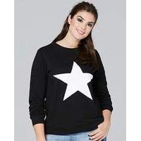 Black/ White Star Sweatshirt