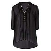 Black Embellished Detail Tunic