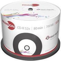 blank cd r 80 700 mb primeon 2761107 50 pcs spindle vinyl printable