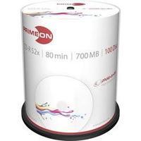 blank cd r 80 700 mb primeon 2761106 100 pcs spindle printable