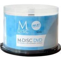 blank m disc dvd 47 gb millenniata mdij050c 50 pcs spindle printable