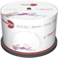 blank cd r 80 700 mb primeon 2761105 50 pcs spindle printable