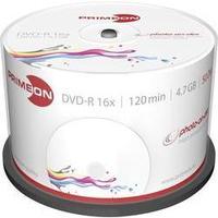 blank dvd r 47 gb primeon 2761206 50 pcs spindle printable