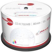 blank cd r 80 700 mb primeon 2761109 50 pcs spindle printable glossy s ...