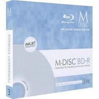Blank M-Disc Blu-ray DVD 25 GB Millenniata MDBDIJ003 3 pc(s) Slim case Printable