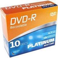 Blank DVD+R 4.7 GB Platinum 102566 10 pc(s) Slim case