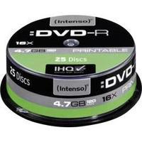 blank dvd r 47 gb intenso 4801154 25 pcs spindle printable