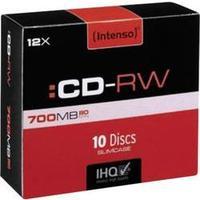 Blank CD-RW 700 MB Intenso 2801622 10 pc(s) Slim case Rewritable