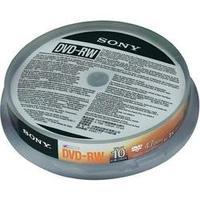 blan dvd rw 47 gb sony 10dmw47sp 10 pcs spindle rewritable