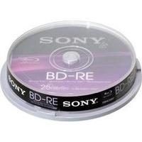 blank blu ray bd re 25 gb sony 10bne25sp 10 pcs spindle rewritable