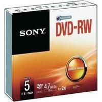 blan dvd rw 47 gb sony 5dmw47ss 5 pcs jewel case rewritable