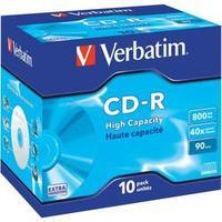 blank cd r 90 800 mb verbatim 43428 10 pcs jewel case