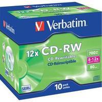 blank cd rw 700 mb verbatim 43148 10 pcs jewel case rewritable