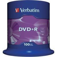 blank dvdr 47 gb verbatim 43551 100 pcs spindle