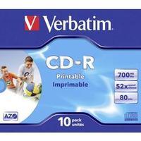 Blank CD-R 80 700 MB Verbatim 43325 10 pc(s) Jewel case