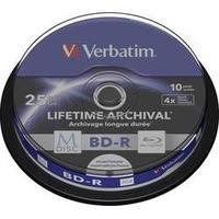 blank m disc blu ray dvd 25 gb verbatim 43825 10 pcs spindle printable