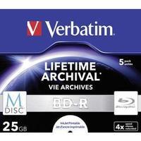Blank M-Disc Blu-ray DVD 25 GB Verbatim 43823 5 pc(s) Jewel case Printable