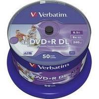 Blank DVD+R DL 8.5 GB Verbatim 43703 50 pc(s) Spindle Printable