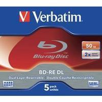 Blank Blu-ray BD-RE DL 50 GB Verbatim 43760 5 pc(s) Jewel case