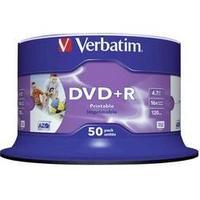 Blank DVD+R 4.7 GB Verbatim 43512 50 pc(s) Spindle Printable