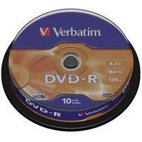 Blank DVD-R 4.7 GB Verbatim 43523 10 pc(s) Spindle