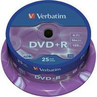 Blank DVD+R 4.7 GB Verbatim 43500 25 pc(s) Spindle