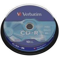 Blank CD-R 700 MB Verbatim 43437 10 pc(s) Spindle