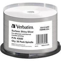 blank cd r 80 700 mb verbatim 43582 50 pcs spindle printable