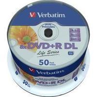 blank dvdr dl 85 gb verbatim 97693 50 pcs spindle printable