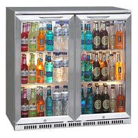 blizzard bar 2 bottle cooler stainless steel