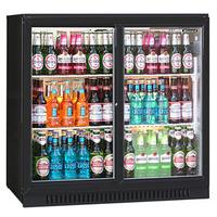 Blizzard BAR-2 Bottle Cooler Black (Sliding Doors)