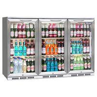 blizzard bar 3 bottle cooler stainless steel