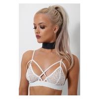 Black Cut Out PU Choker