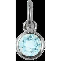 Blue Topaz Charm - December Birthstone