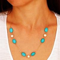 Blue Pendant Necklaces Alloy / Resin Party / Daily / Casual Jewelry