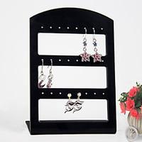 Black Acrylic Earrings Jewelry Displays 24 Holds