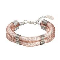 blithn ennisennis blush silver linear cuff