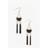 Black Detail Earrings - black