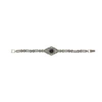 Blue John Tapered Marcasite Silver Bracelet