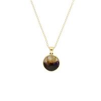 Blue John Necklace Rose Rose 9ct Yellow Gold