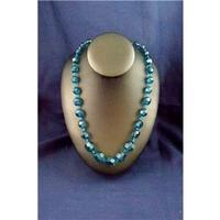 Blue Bead Necklace Medium size Medium
