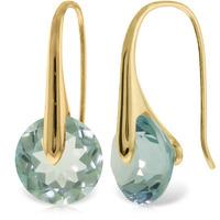 blue topaz drop earrings 165ctw in 9ct gold