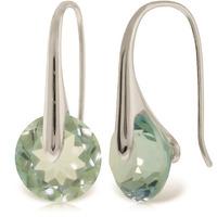 Blue Topaz Drop Earrings 16.5ctw in 9ct White Gold