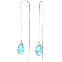 blue topaz scintilla briolette earrings 45ctw in 9ct white gold