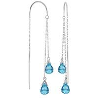 blue topaz scintilla briolette earrings 25ctw in 9ct white gold