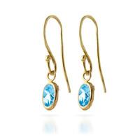 Blue Topaz Allure Drop Earrings 1.0ctw in 9ct Gold