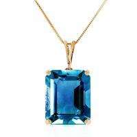 Blue Topaz Pendant Necklace 7.0ct in 9ct Gold