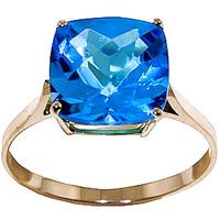 blue topaz rococo ring 36ct in 9ct gold