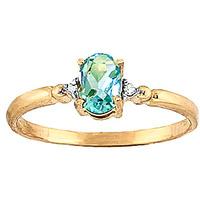 blue topaz and diamond allure ring 045ct in 9ct gold