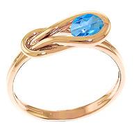 Blue Topaz San Francisco Ring 0.65ct in 9ct Rose Gold